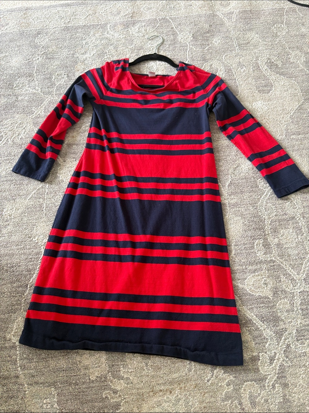 Old Navy Red and Navy Stripe Dress